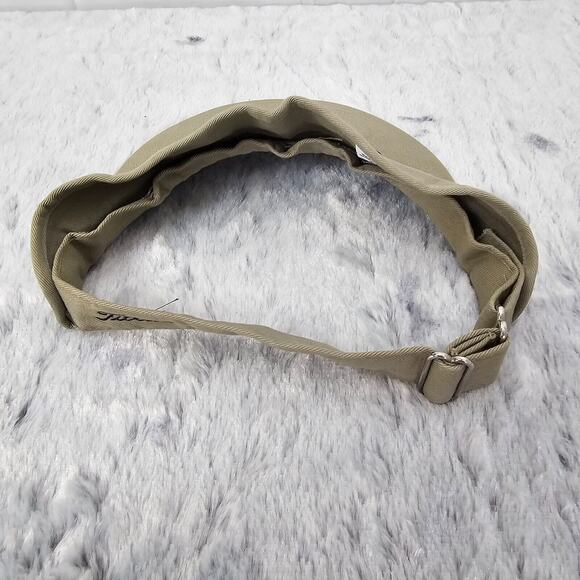 Titleist New Era Tan Golf Visor Hat Cap Adjustable 100% Cotton USA EUC Adult - Picture 4 of 9